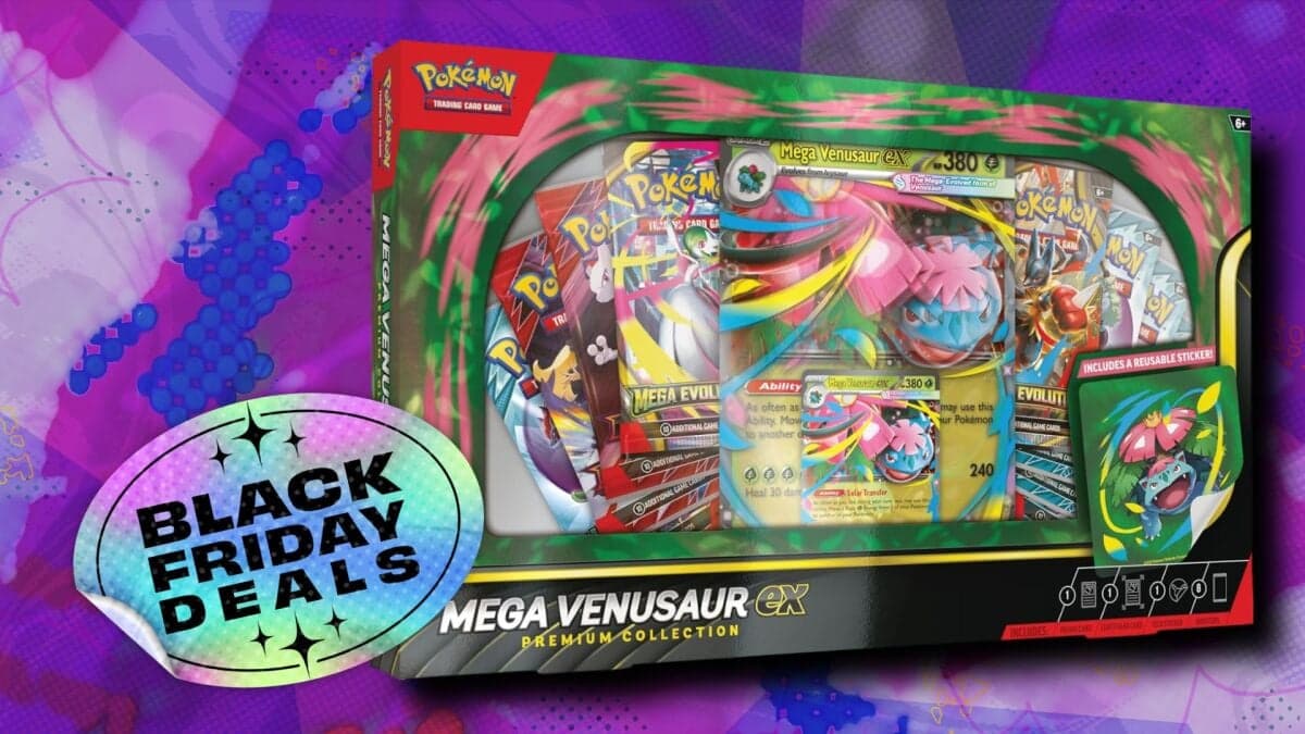 The Pokémon TCG Mega Venusaur ex Premium Collection Box is at market value in the Amazon Black Friday sale - Mashable